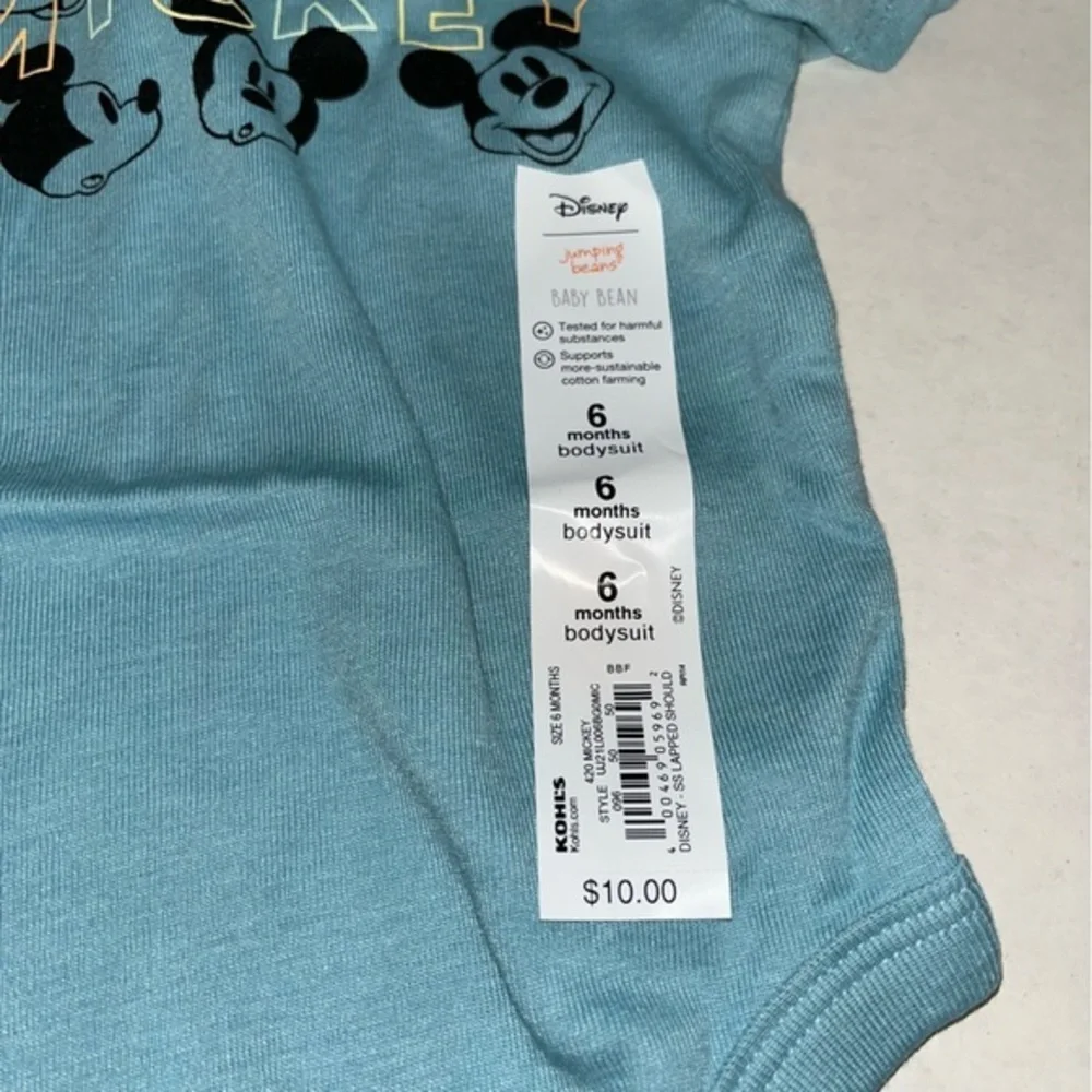 New Baby Jumping Beans Mickey Mouse Bodysuit by‎ Disney